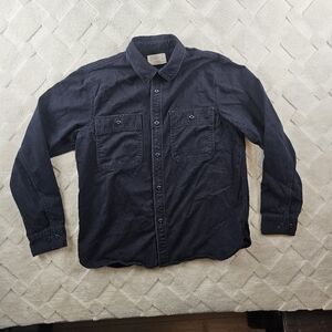 Everlane Shacket Black Button-Up Shirt womens medium